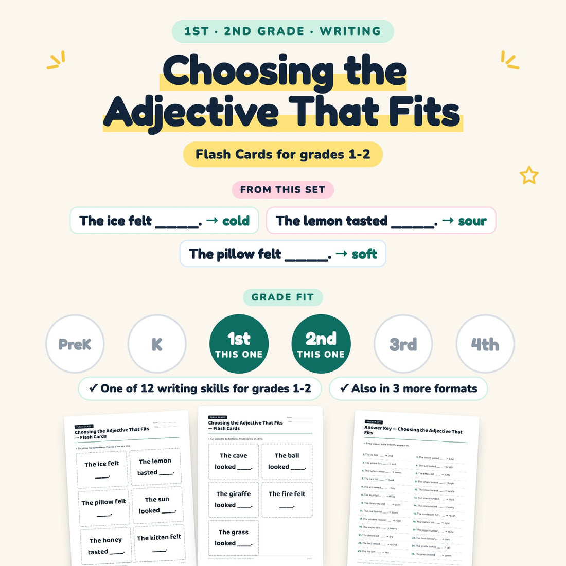 Choosing the Adjective That Fits: skill and grade fit