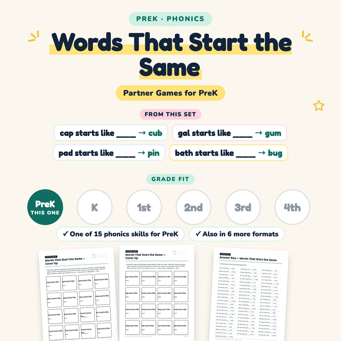 Words That Start the Same: skill and grade fit