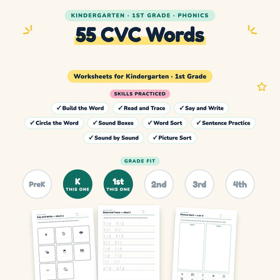Word sort sample page
