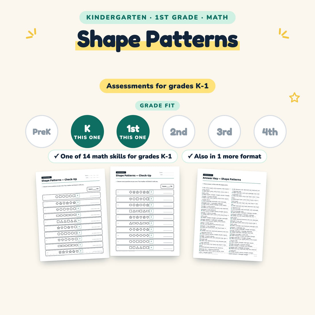 Shape Patterns: skill and grade fit