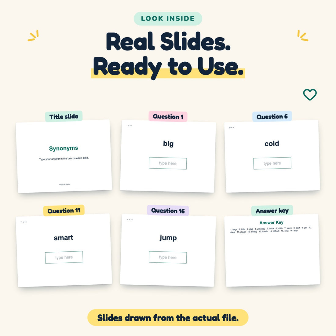 Synonyms digital deck: look inside