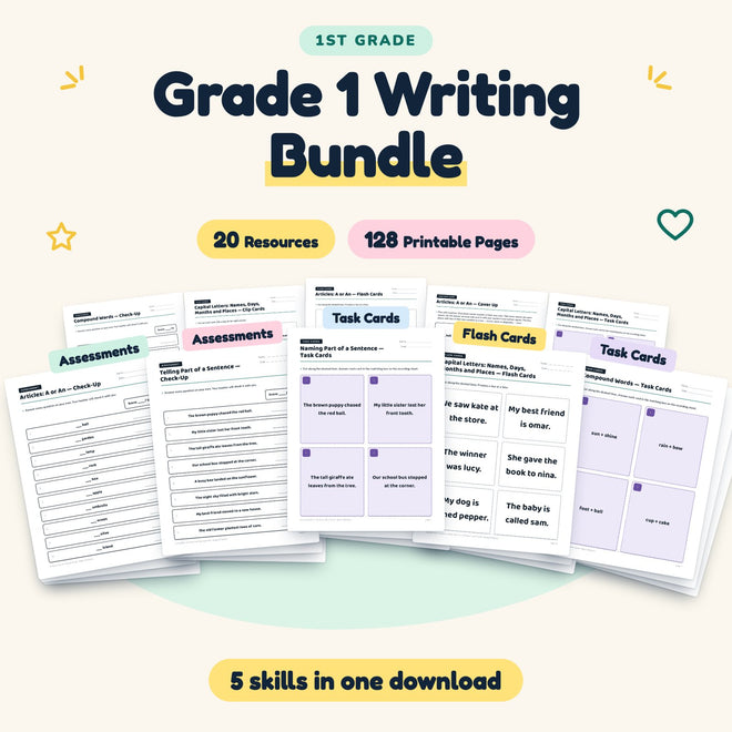 128 Page Grade 1 Writing Bundle — cover
