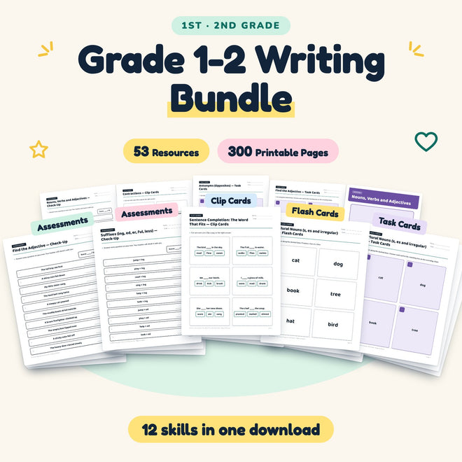 300 Page Grade 1-2 Writing Bundle — cover