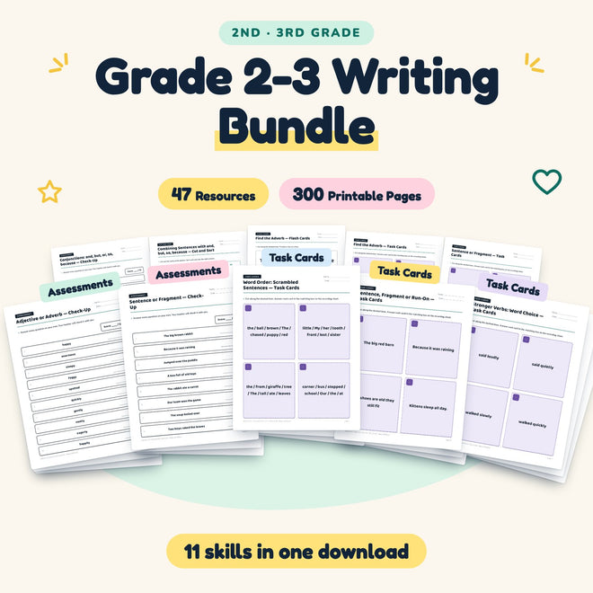 300 Page Grade 2-3 Writing Bundle — cover