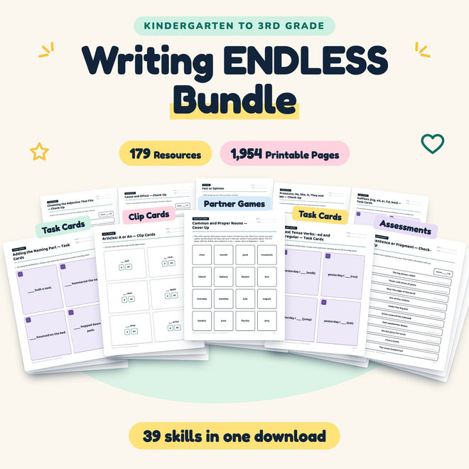 Writing ENDLESS BUNDLE | K–3rd Grade (1,116 Pages) — cover