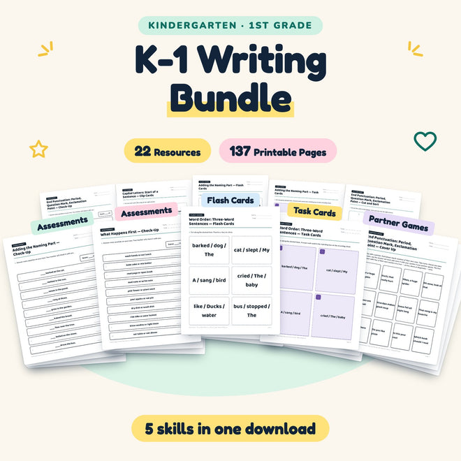 137 Page K-1 Writing Bundle — cover