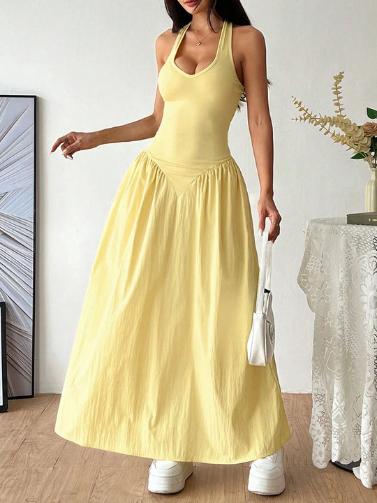 Zaira — Halter Neck Maxi Dress
