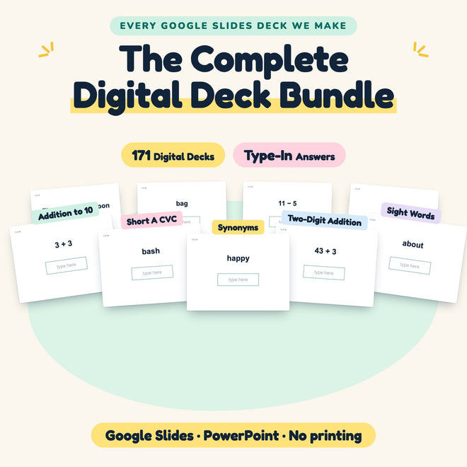 The complete digital deck bundle, 171 Google Slides decks