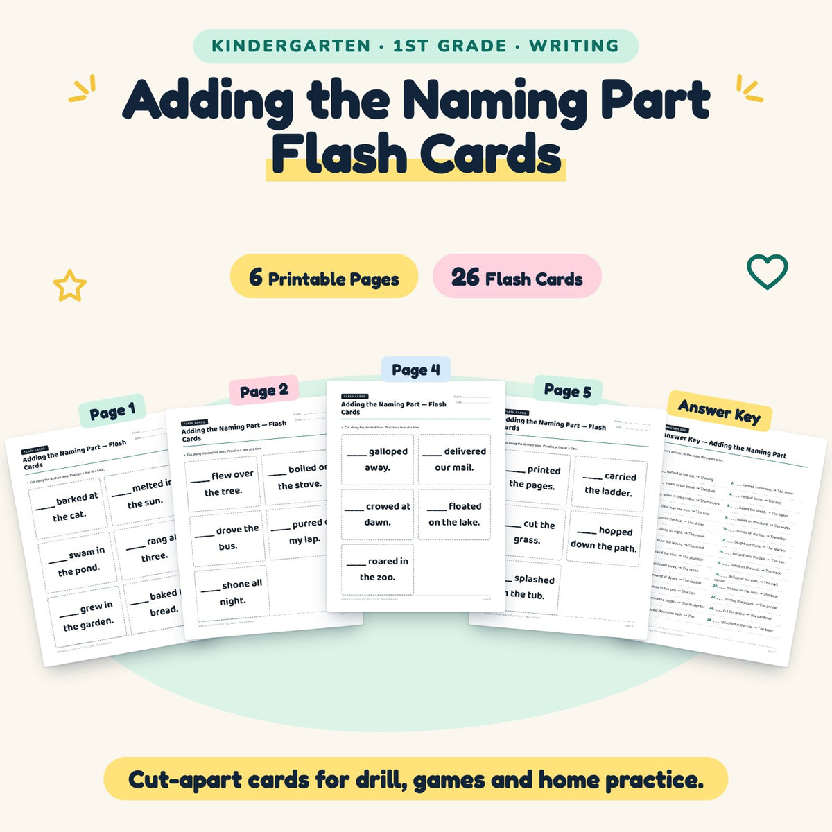26 Adding the Naming Part Flash Cards — cover