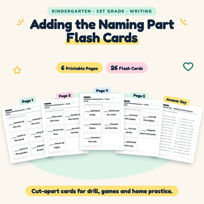 26 Adding the Naming Part Flash Cards — cover