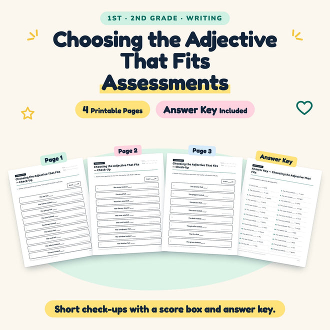 4 Choosing the Adjective That Fits Assessments — cover