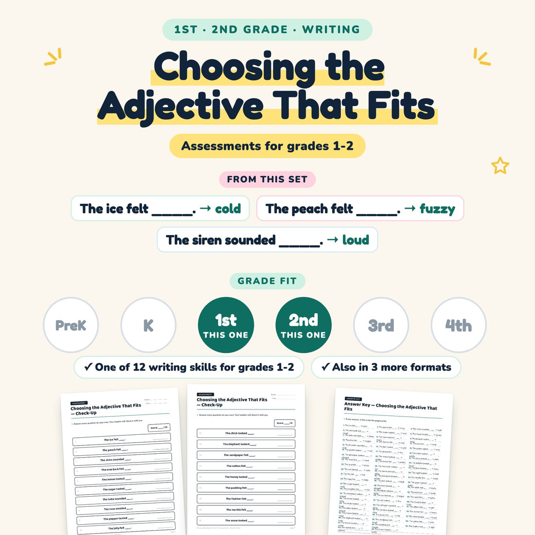 Choosing the Adjective That Fits: skill and grade fit