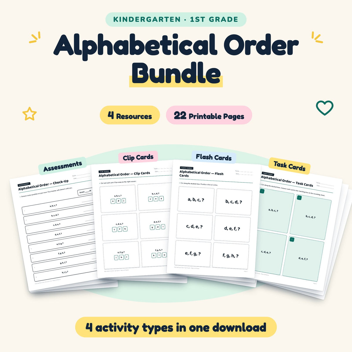 22 Page Alphabetical Order Bundle — cover