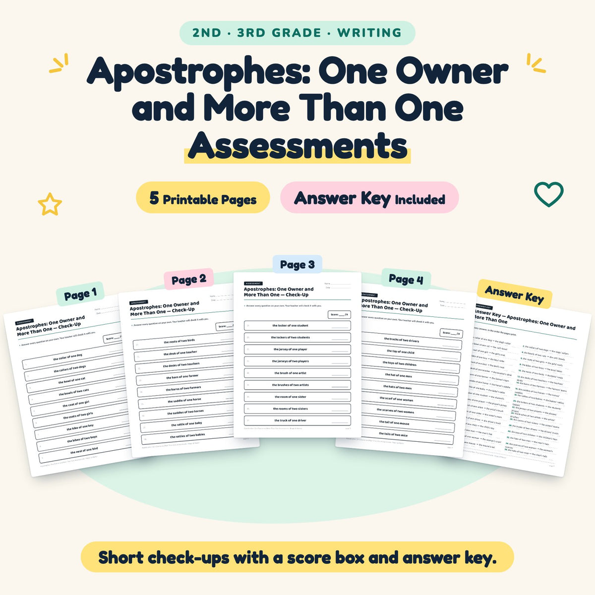 5 Apostrophes: One Owner and More Than One Assessments — cover