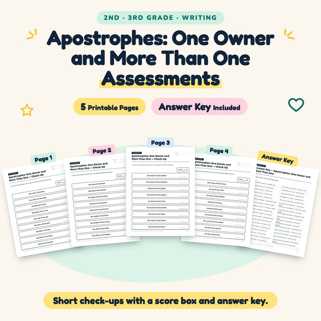 5 Apostrophes: One Owner and More Than One Assessments — cover