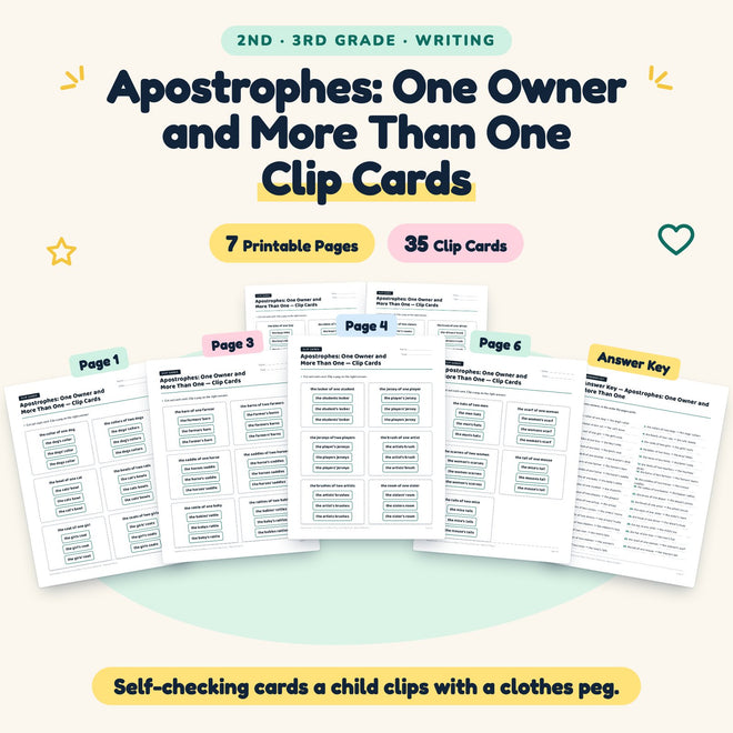 35 Apostrophes: One Owner and More Than One Clip Cards — cover