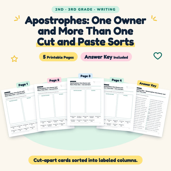 5 Apostrophes: One Owner and More Than One Cut and Paste Sorts — cover