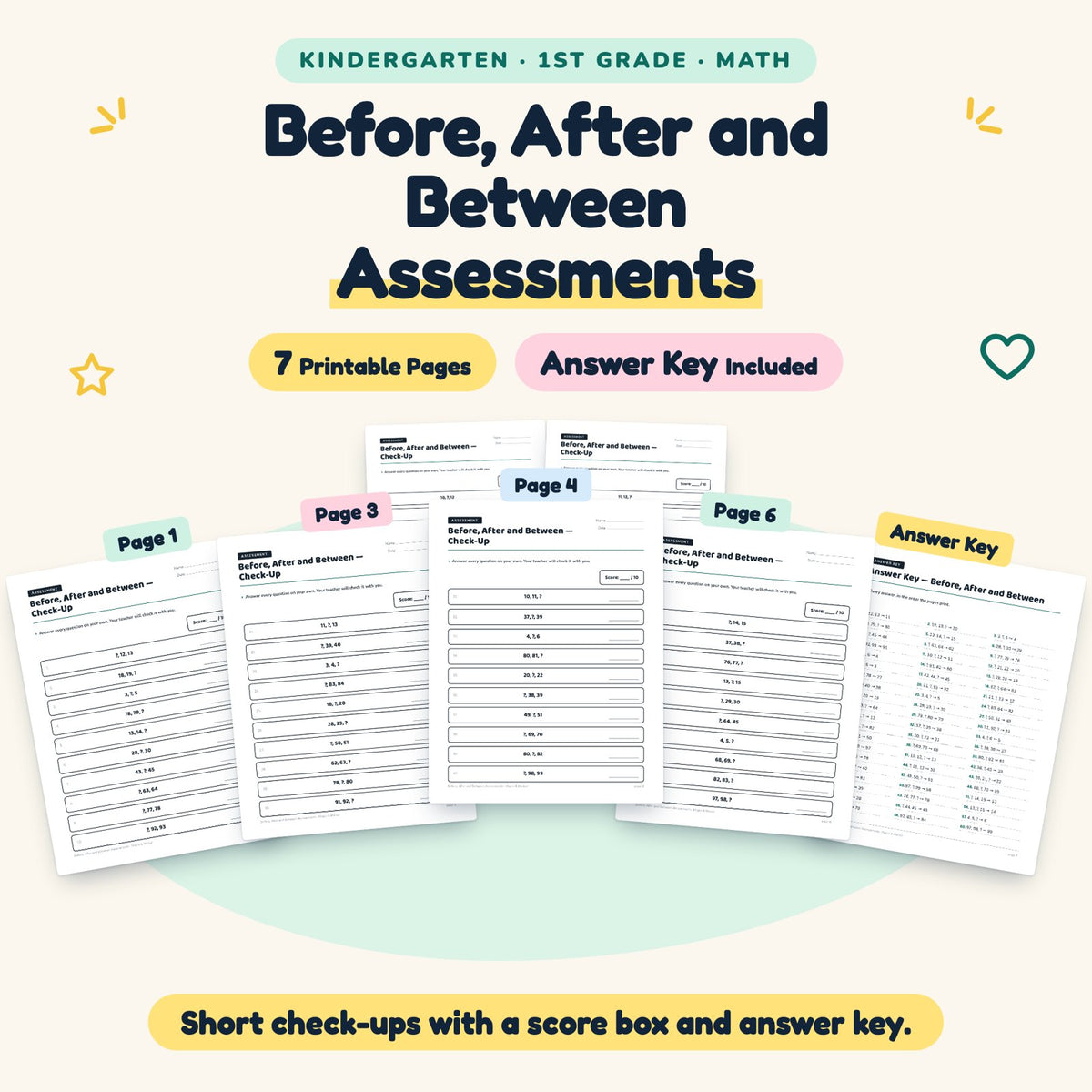 7 Before, After and Between Assessments — cover
