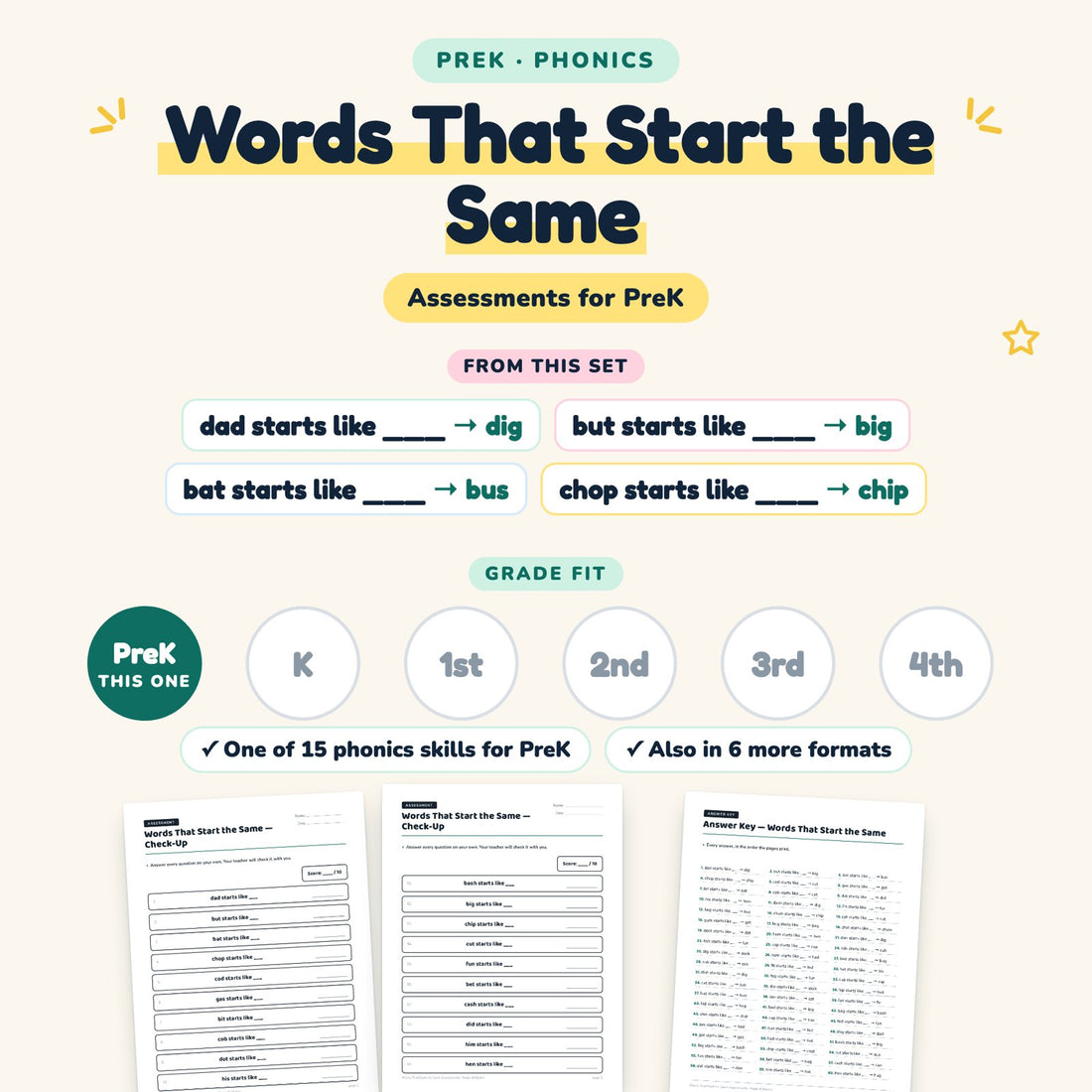 Words That Start the Same: skill and grade fit