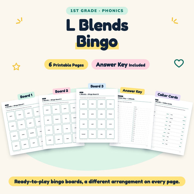 6 L Blends Bingo — cover