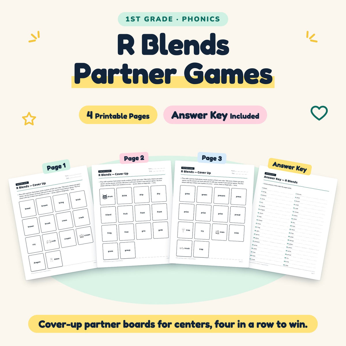 4 R Blends Partner Games — cover