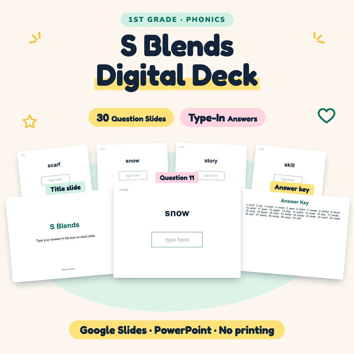 30 Question S Blends Digital Deck — cover
