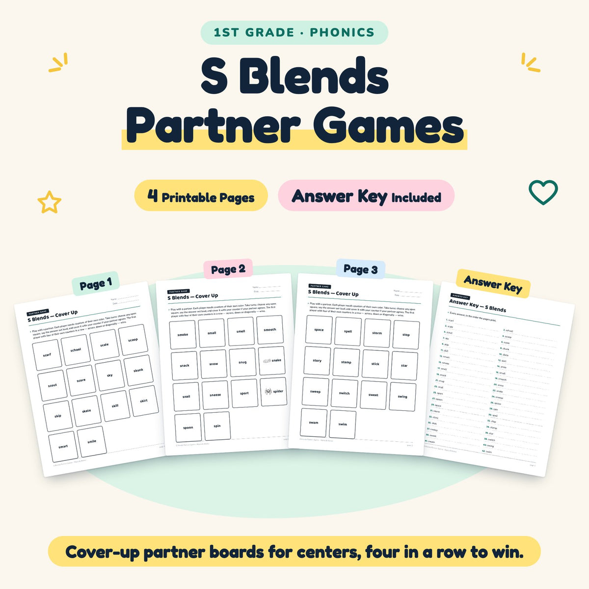 4 S Blends Partner Games — cover