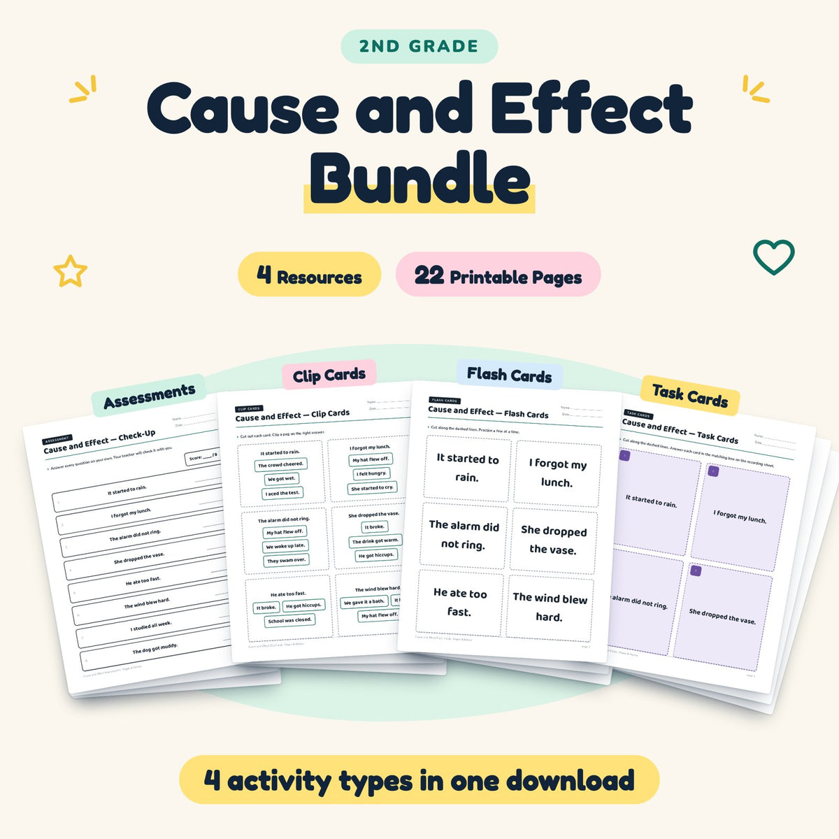 22 Page Cause and Effect Bundle — cover