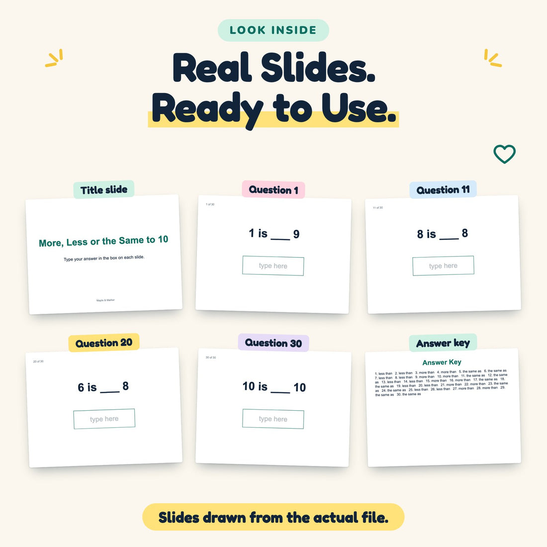 More, Less or the Same to 10 digital deck: look inside