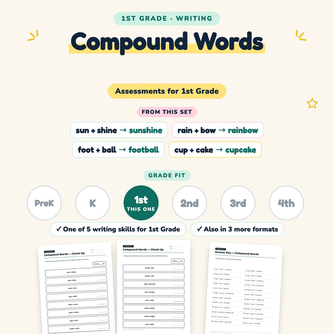 Compound Words: skill and grade fit
