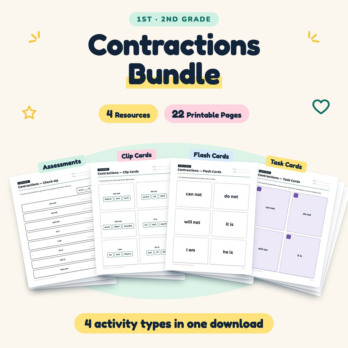 22 Page Contractions Bundle — cover