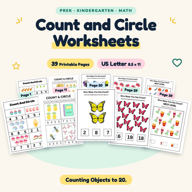 Count and Circle Worksheets — cover