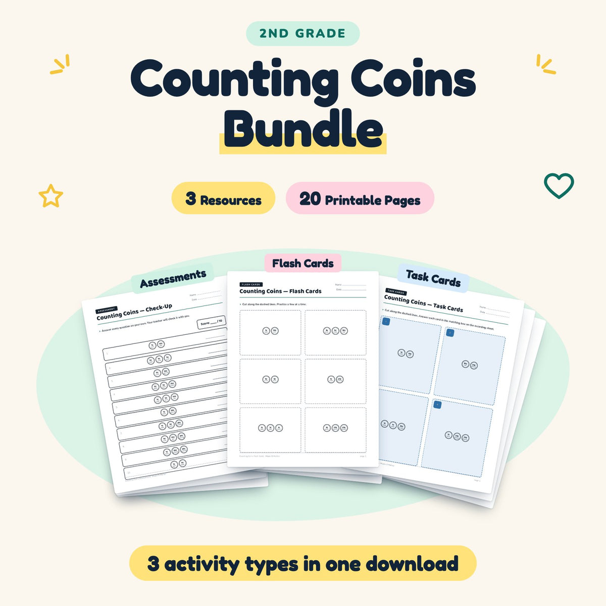 20 Page Counting Coins Bundle — cover