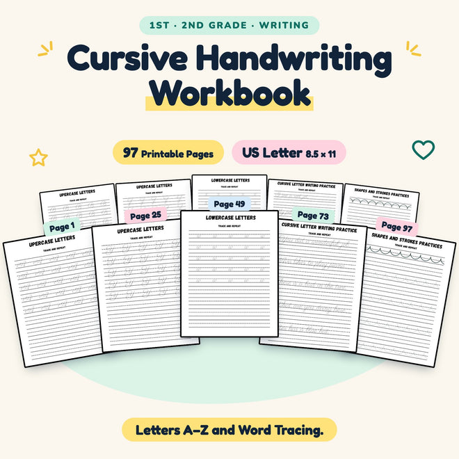 Cursive Handwriting Workbook — cover