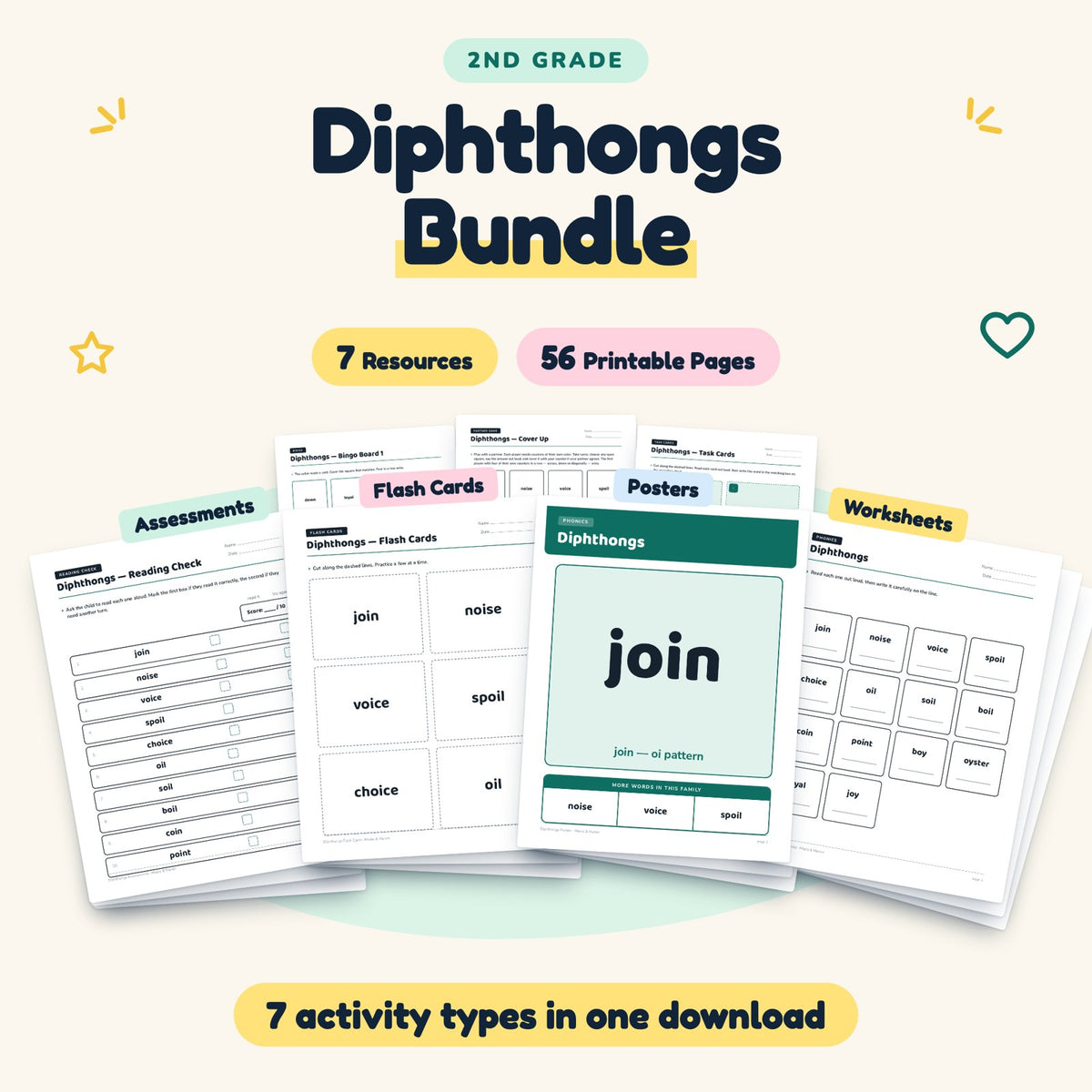 56 Page Diphthongs Bundle — cover