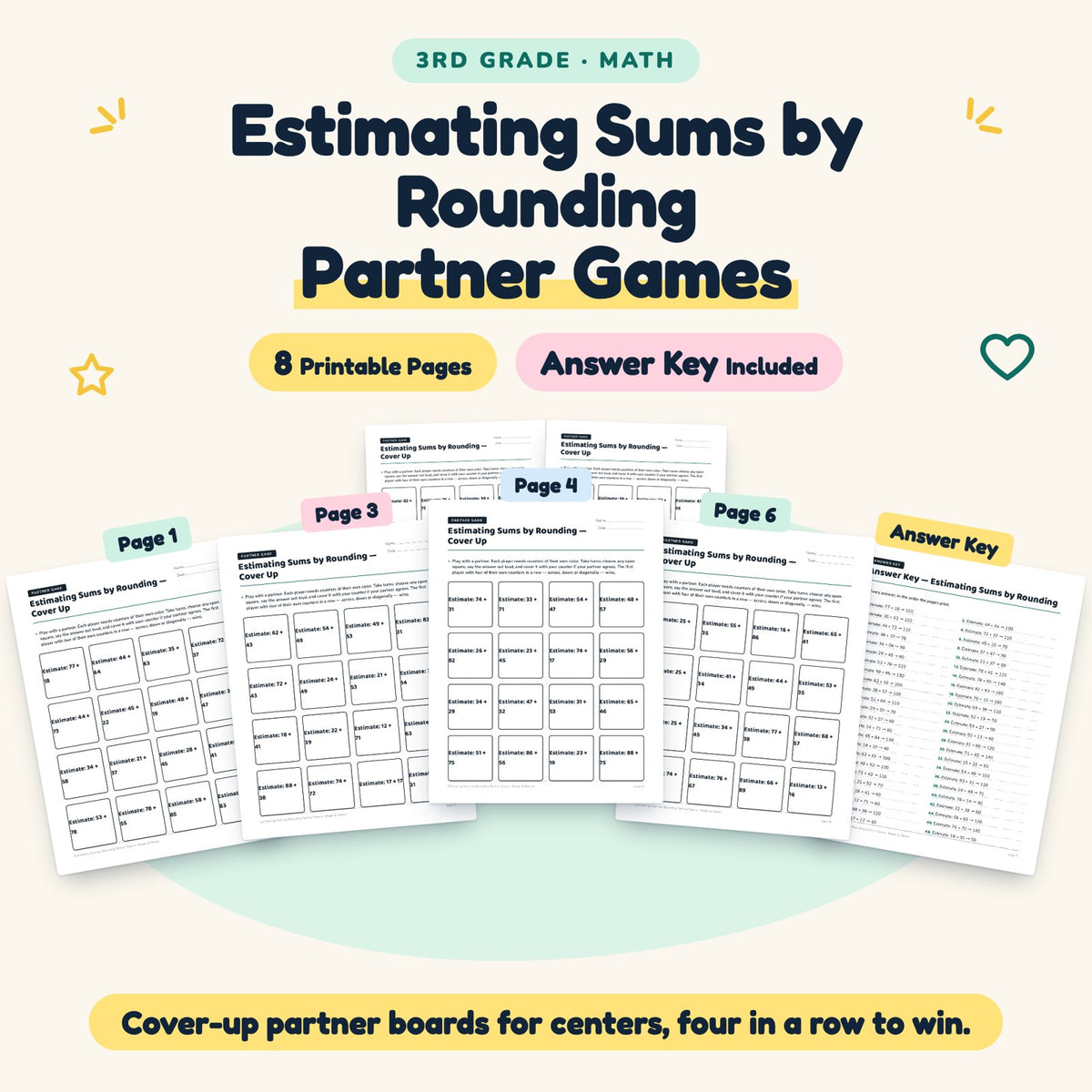 8 Estimating Sums by Rounding Partner Games — cover
