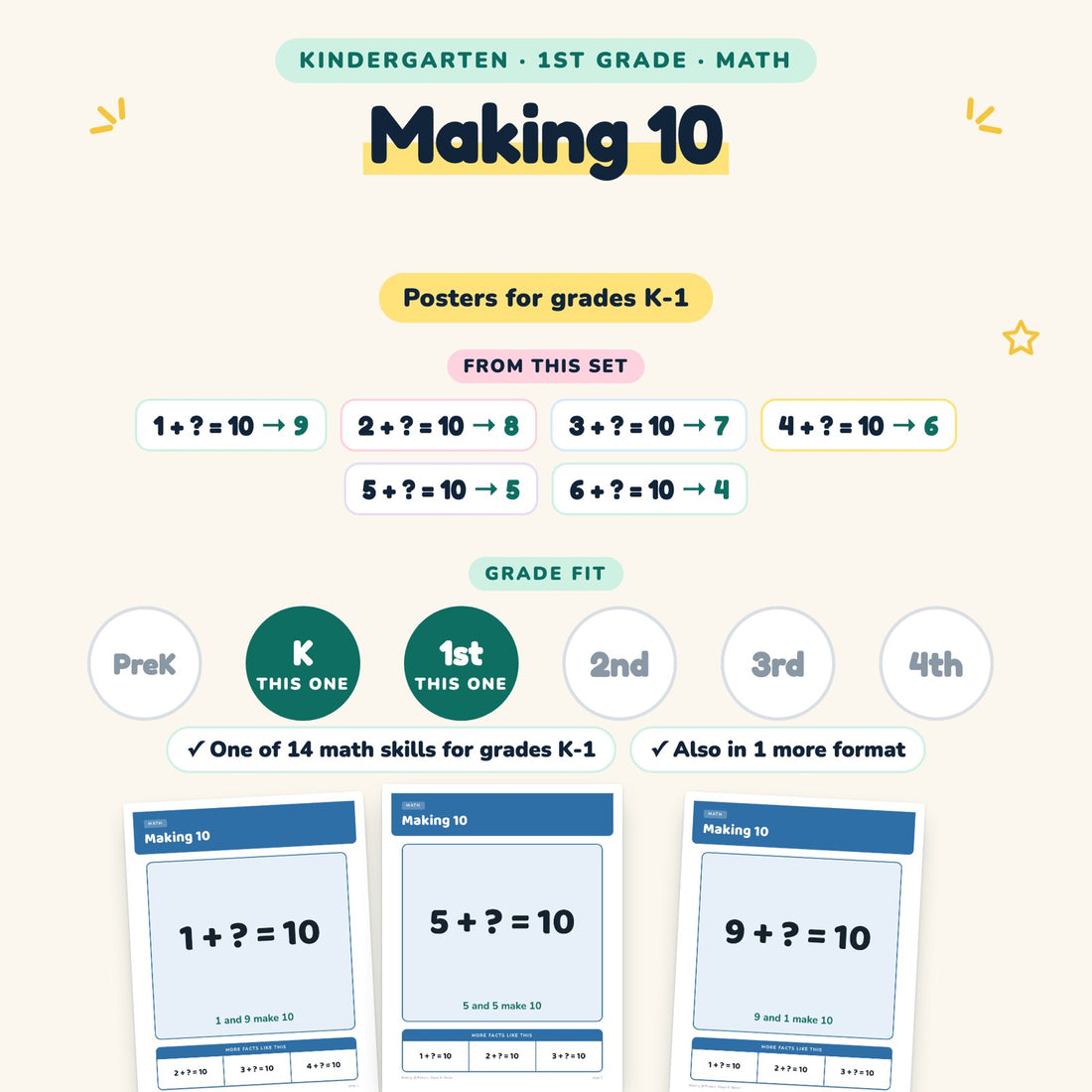 Making 10: skill and grade fit