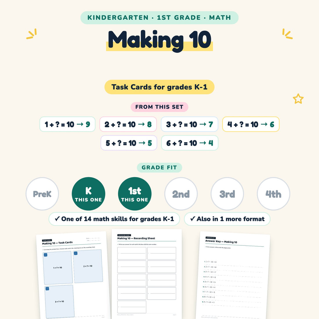Making 10: skill and grade fit