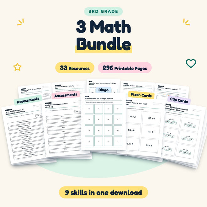 296 Page 3 Math Bundle — cover