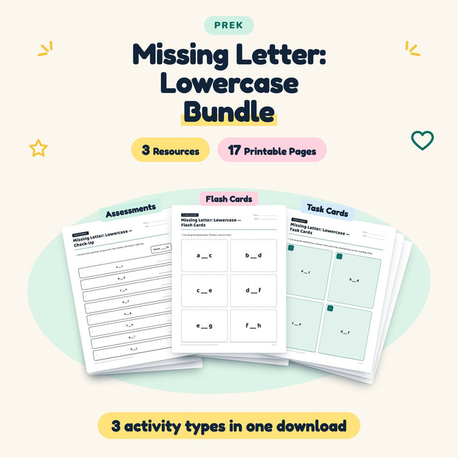 17 Page Missing Letter: Lowercase Bundle — cover
