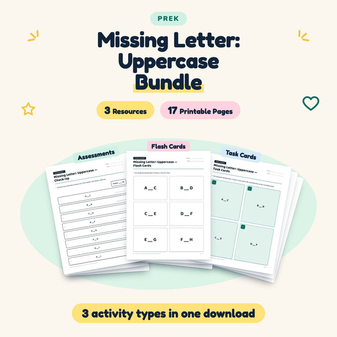 17 Page Missing Letter: Uppercase Bundle — cover