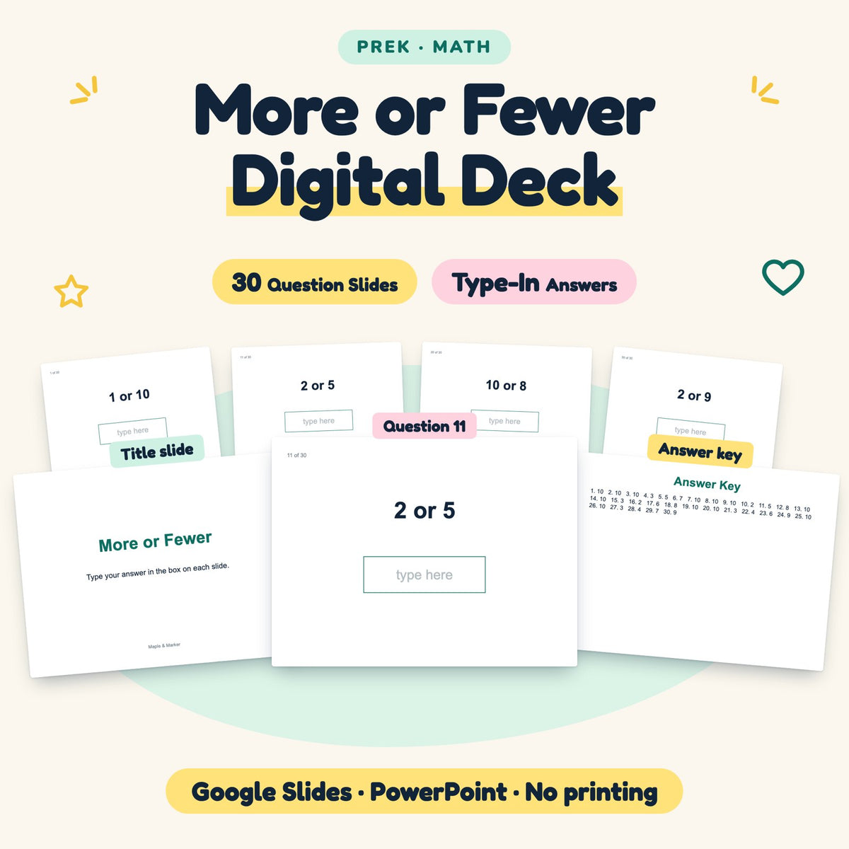 30 Question More or Fewer Digital Deck — cover