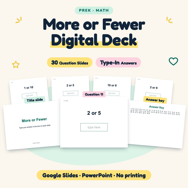30 Question More or Fewer Digital Deck — cover