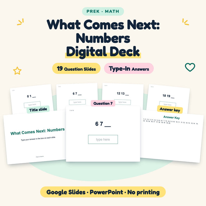 19 Question What Comes Next: Numbers Digital Deck — cover
