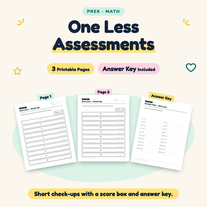 3 One Less Assessments — cover