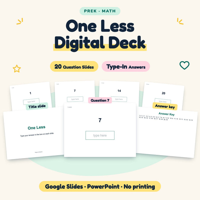 20 Question One Less Digital Deck — cover