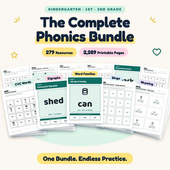 279 Resource Phonics ENDLESS BUNDLE — cover
