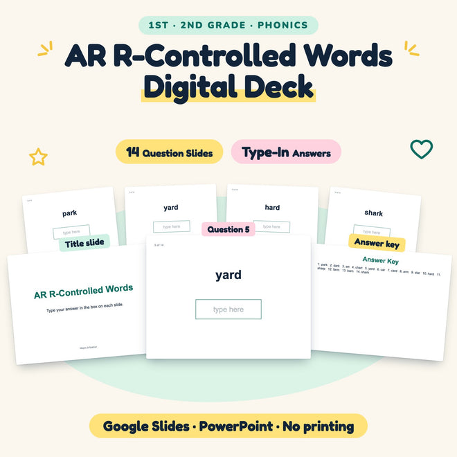 14 Question AR R-Controlled Words Digital Deck — cover