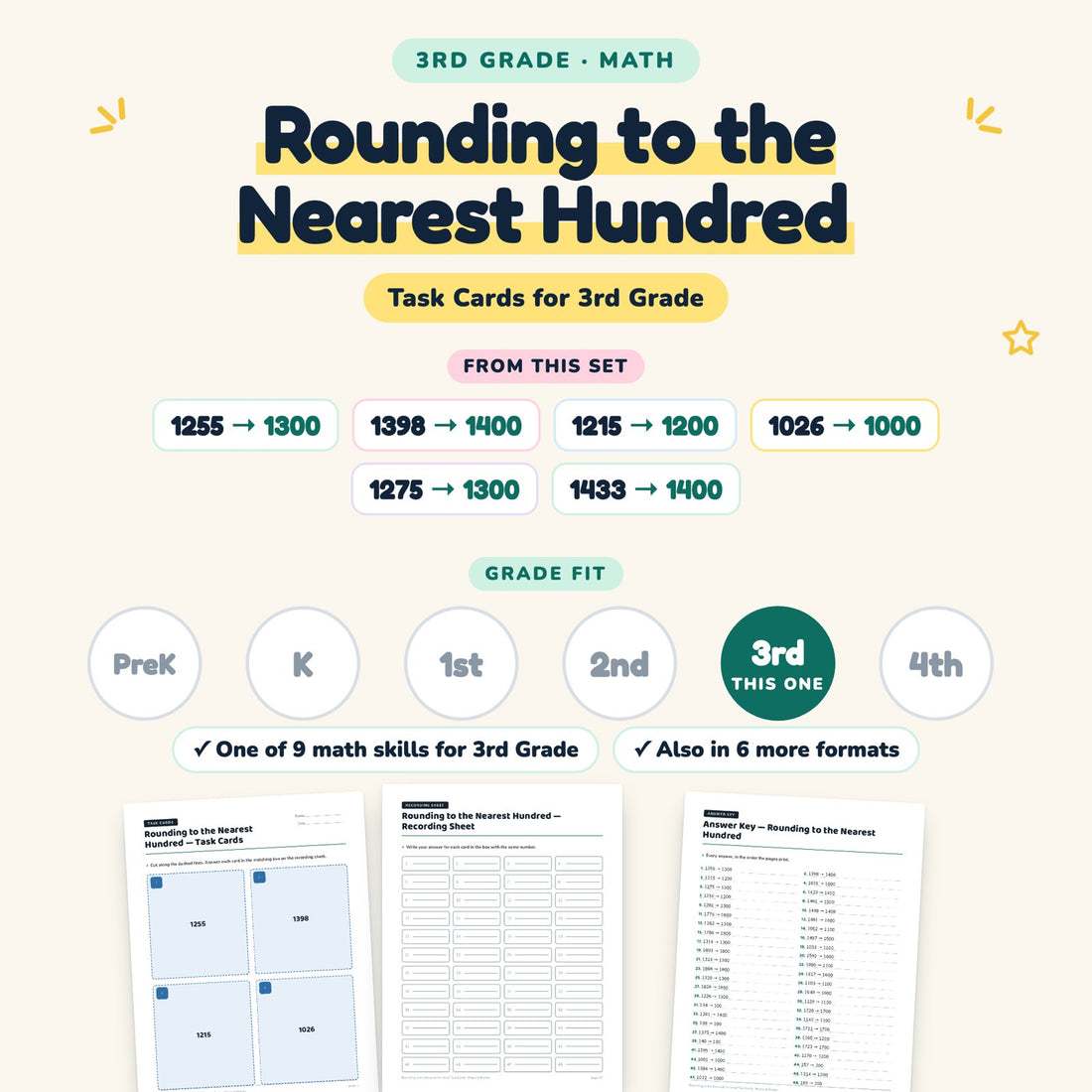 Rounding to the Nearest Hundred: skill and grade fit