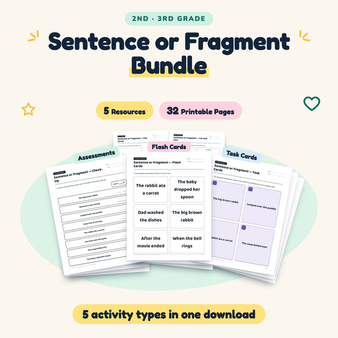 32 Page Sentence or Fragment Bundle — cover